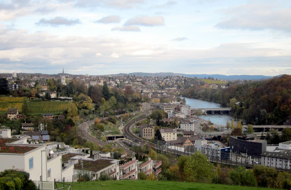 Vue sur la ville de Schaffhouse (Schaffhausen)