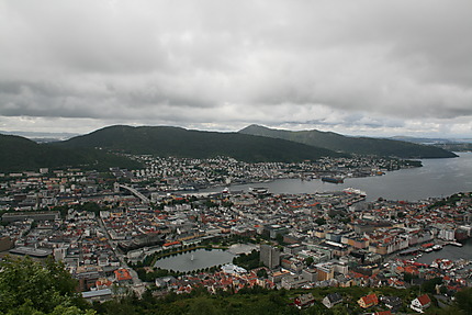 Bergen vue du funiculaire