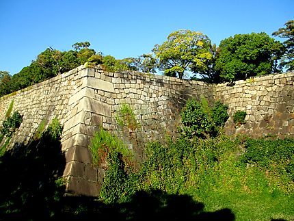 Murs des douves du château d'Osaka