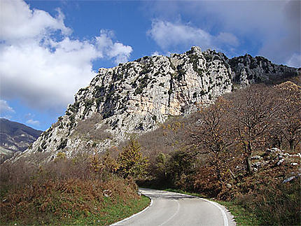 Route de Cusano Mutri à Pietraroja