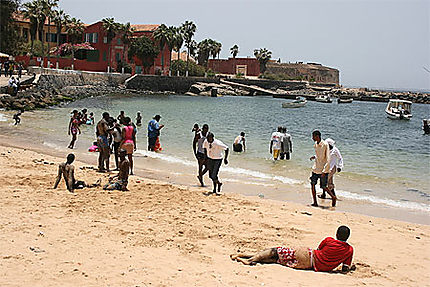 La petite plage de Gorée