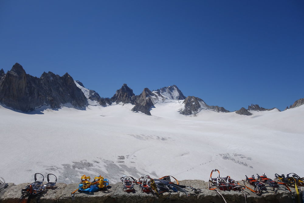 Plateau du Trient depuis la cabane du Trient