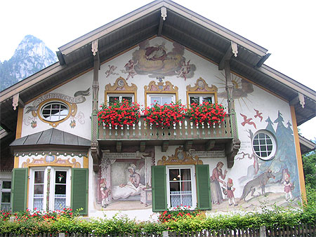 Maison Peinte - Oberammergau - Le grand méchant Loup Maison Peinte - Oberammergau - Le grand méchant Loup