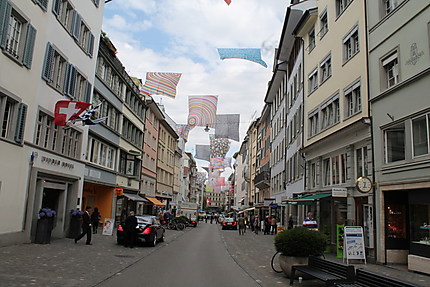 Rue commerçante de Zurich