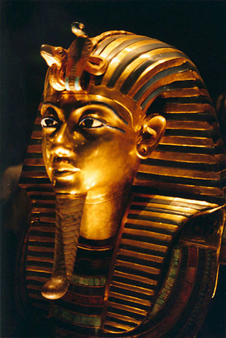 Plaque Murale Vintage Égypte Ancienne - Masque De Toutankhamon - Tôle 30x20 Cm