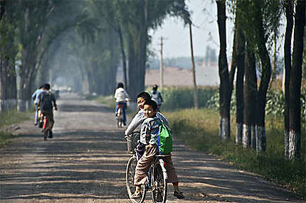 De l'école à vélo