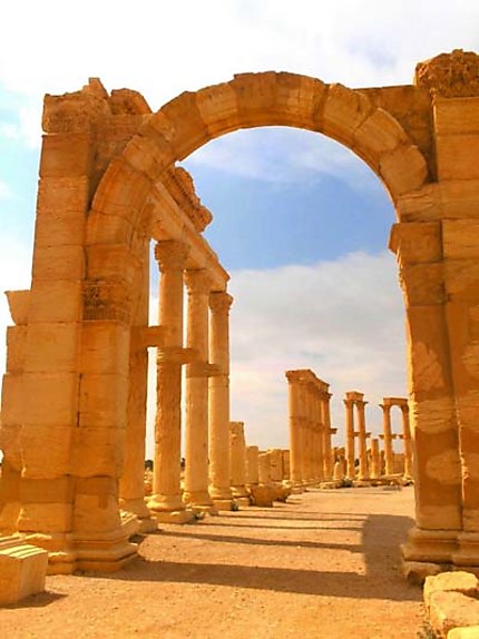 Colonnade à Palmyre