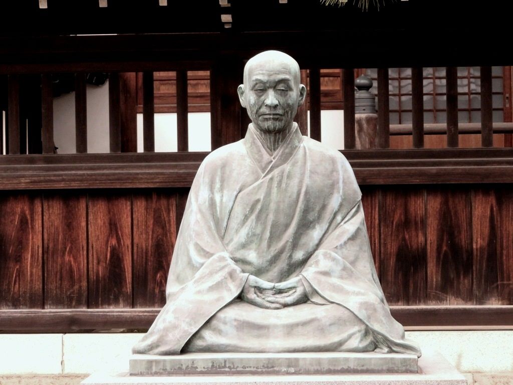 Statue Sawaki Kodo Roshi, temple Sengaku-ji