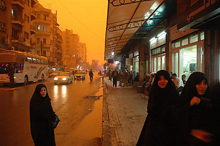 Tempête de sable à Damas