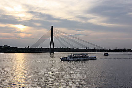 La Daugava au crépuscule