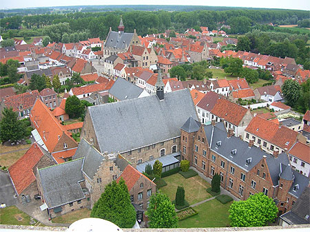 Damme vue aérienne Damme vue aérienne