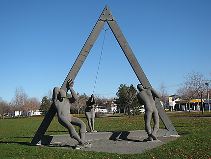 Sculptures de ciment à Rimouski