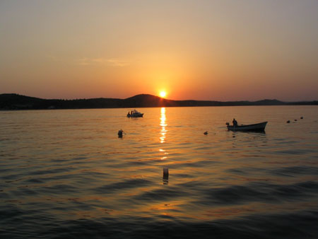 Coucher de soleil à Sibenik Coucher de soleil à Sibenik