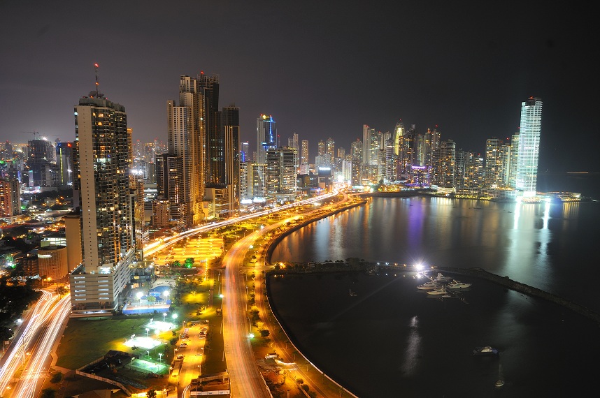 Panama City de nuit Panama City de nuit