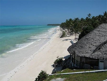 La plage de PIngwe, Zanzibar, Cote sud-est La plage de PIngwe, Zanzibar, Cote sud-est