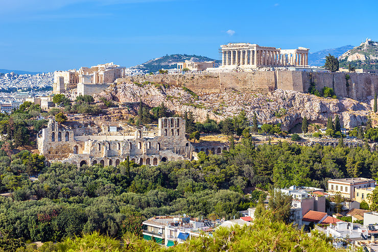 L'acropole d'Athènes (Attique)
