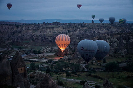 Envol tôt le matin en Cappadoce