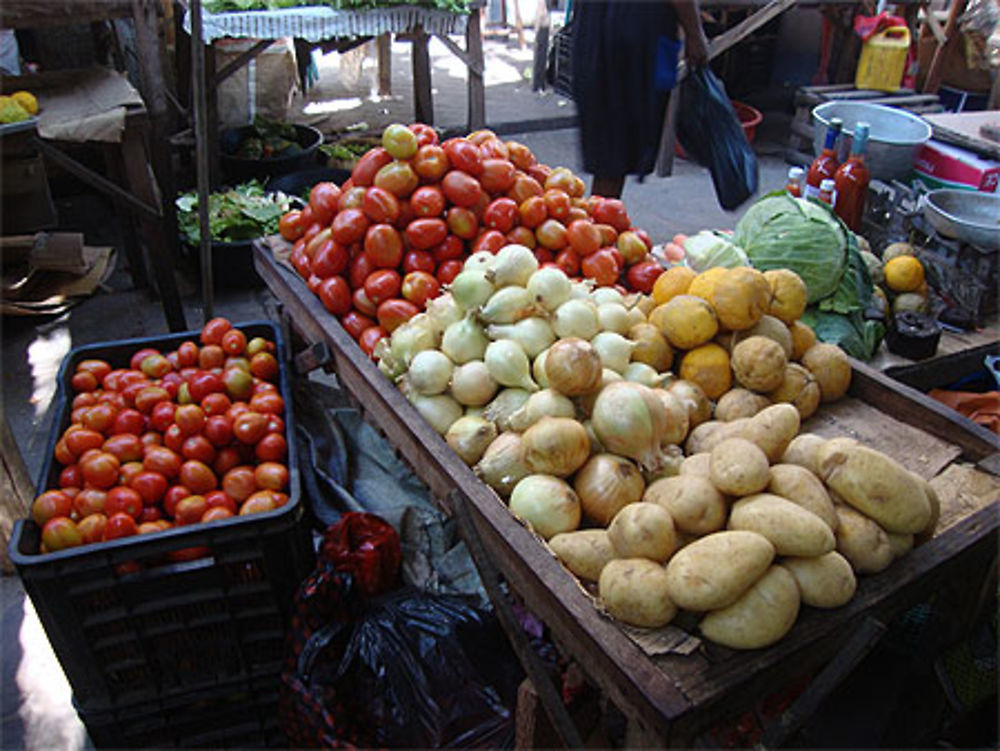 Légumes au marché