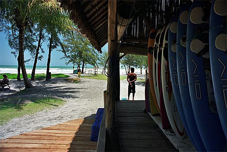 La baie des Gallions " ambiance surf "