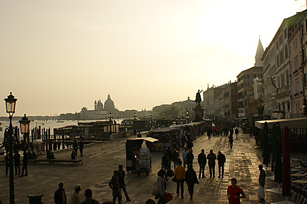 Coucher de soleil sur la lagune de Venise
