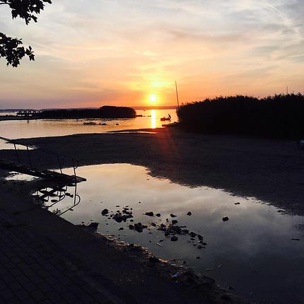 Dernier coucher de soleil sur le lac Balaton