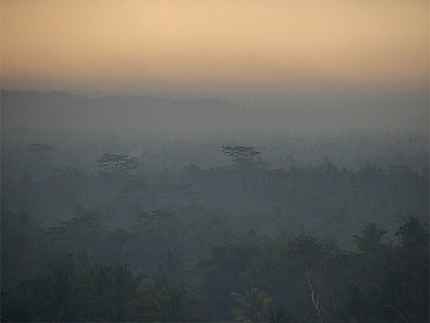 Borobudur lever de soleil
