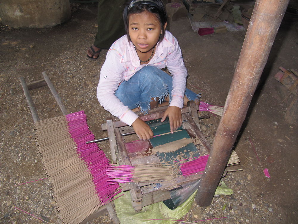 Fabrication de batons d'encens