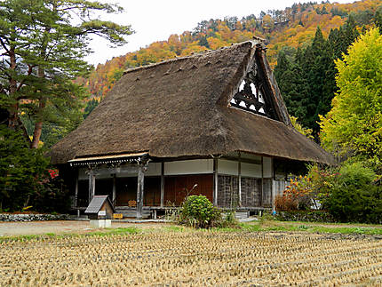 Maison traditionnelle des Alpes japonaises