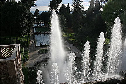 Jets d'eau à la Villa d'Este