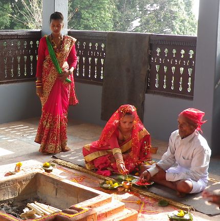 Cérémonie de mariage Népalais