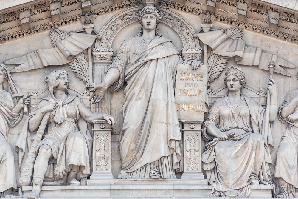 Fronton de l'Assemblée Nationale, Paris