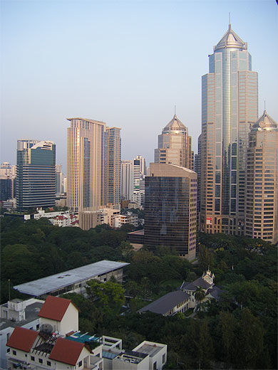 Bangkok, immeubles modernes