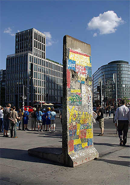 Restes du mur à Potsdamer Platz