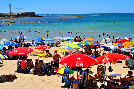 La plage de Cadix La plage de Cadix