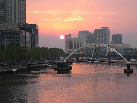 Coucher de soleil à Melbourne Coucher de soleil à Melbourne