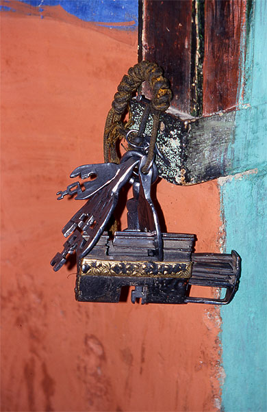 Cadenas au monastère de Diskit Cadenas au monastère de Diskit