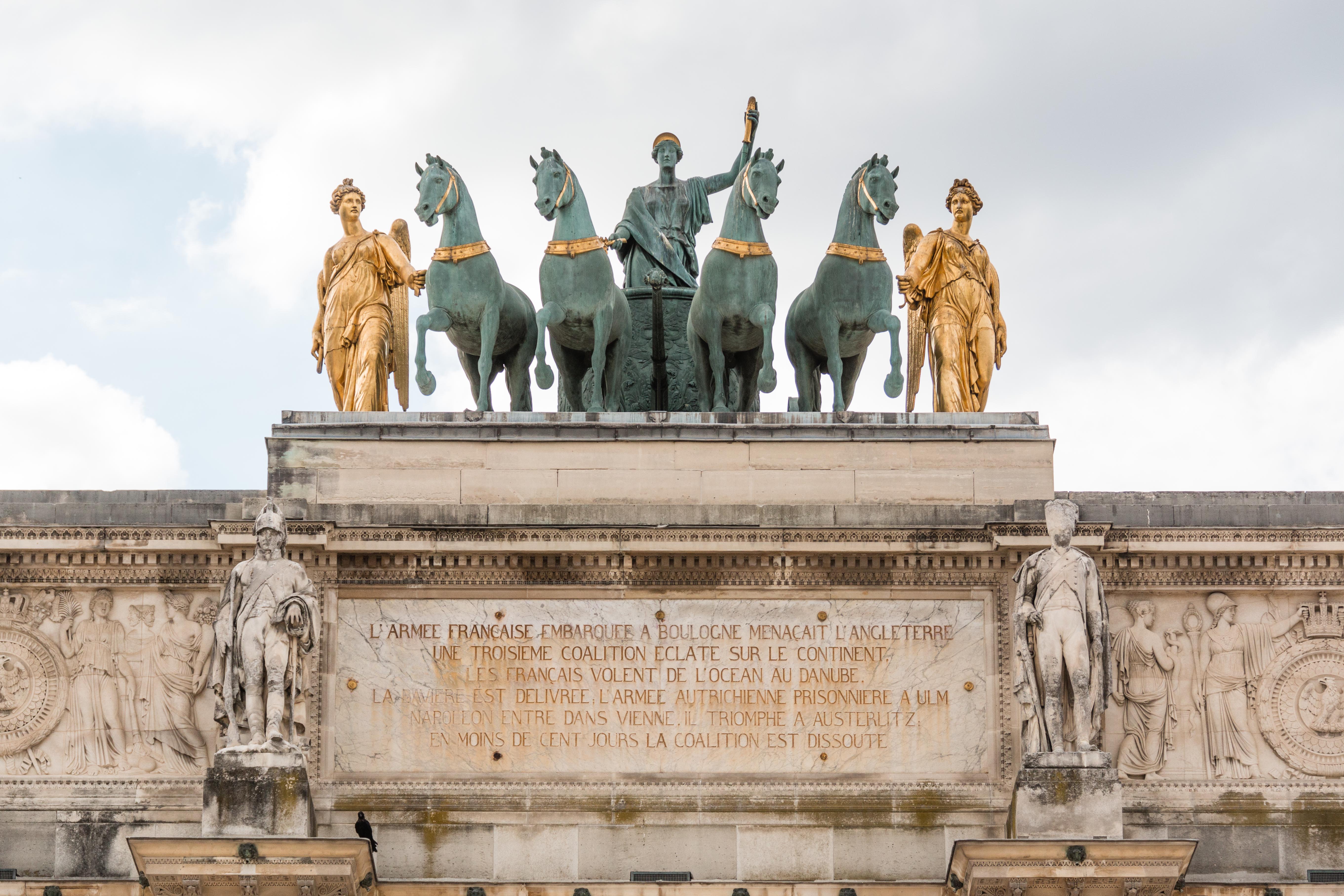 Chevaux De Saint Marc Arc De Triomphe Carrousel Statues Jardin Des Tuileries 1er Arrondissement Paris Routard Com