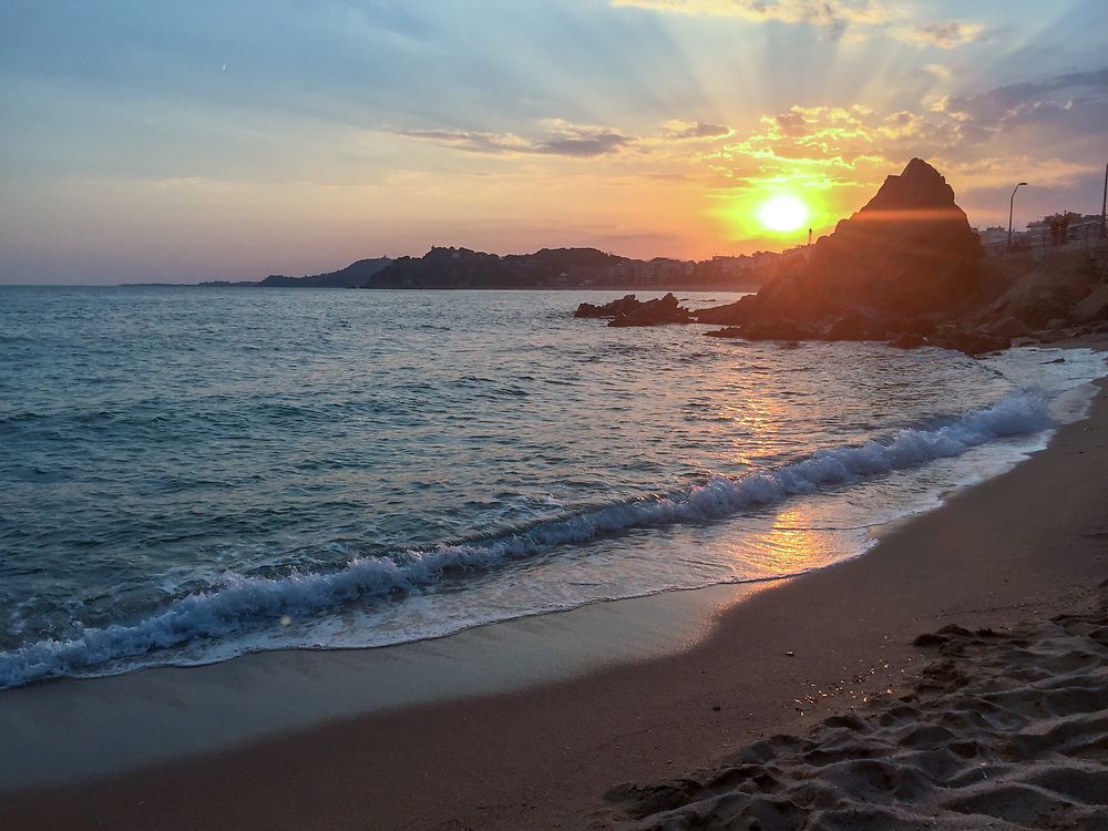 Coucher de soleil à Lloret de Mar