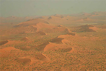 Désert du Namib vu d'avion