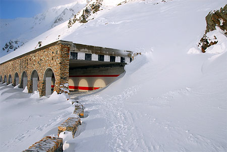 En descendant sur Courmayeur En descendant sur Courmayeur