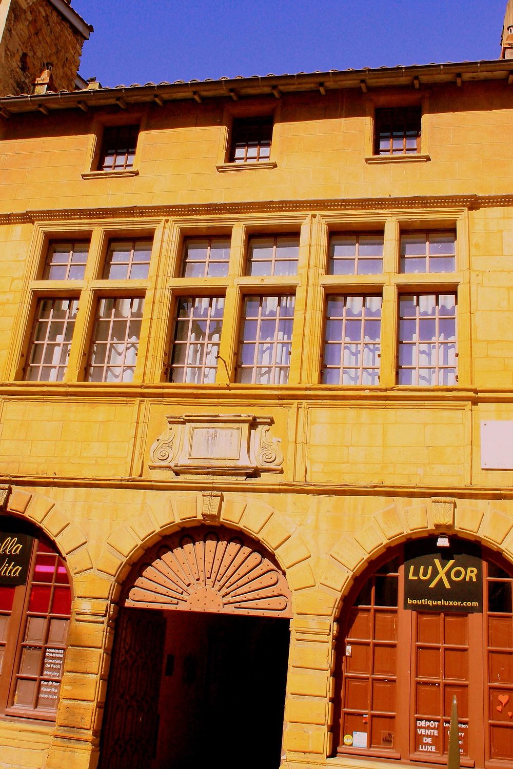 Façade de l'ancien hôtel de ville