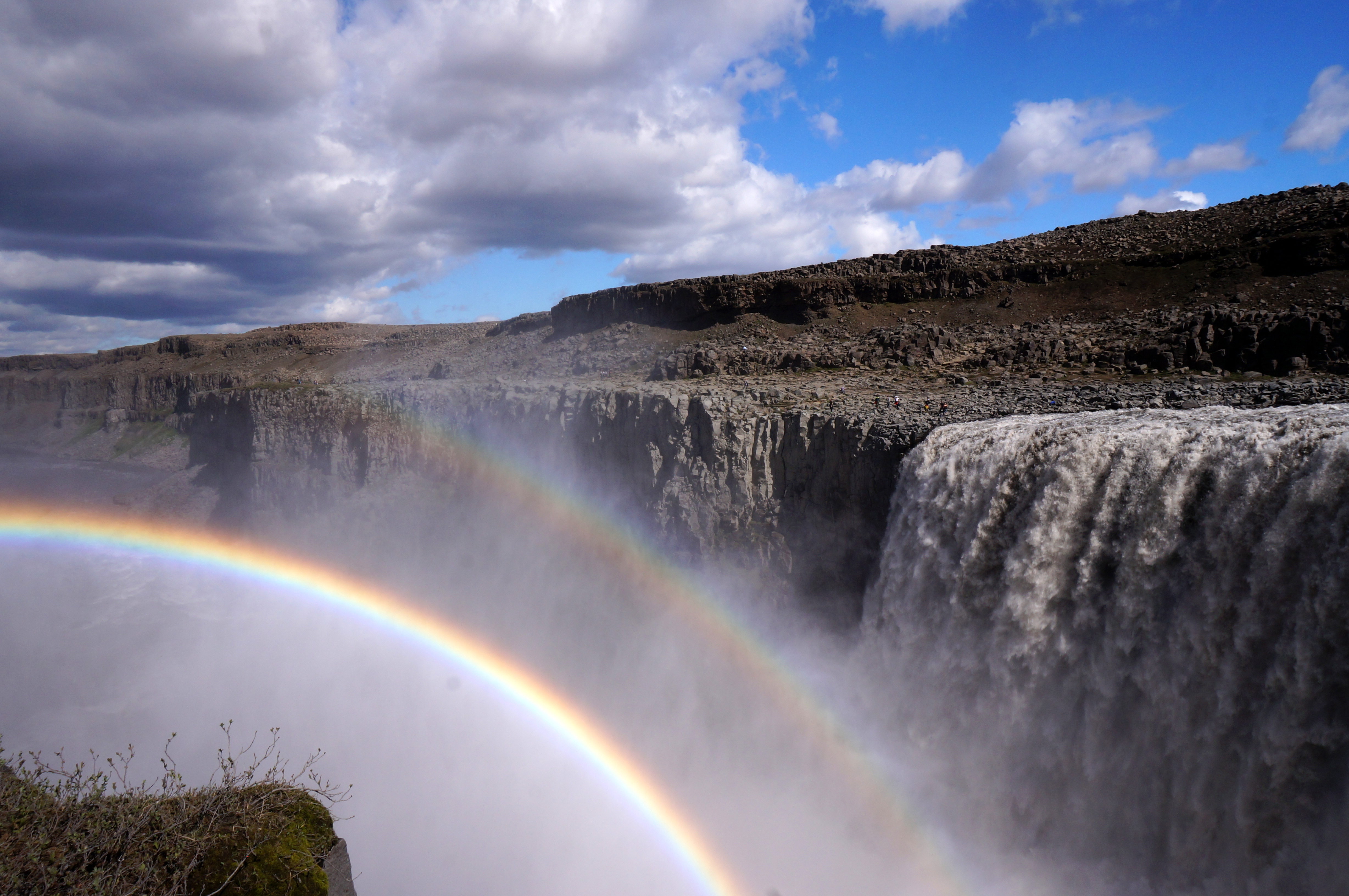 Jeux de lumière sur Dettifoss Jeux de lumière sur Dettifoss