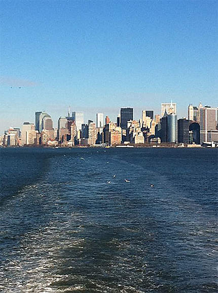 New York vue du ferry de staten island
