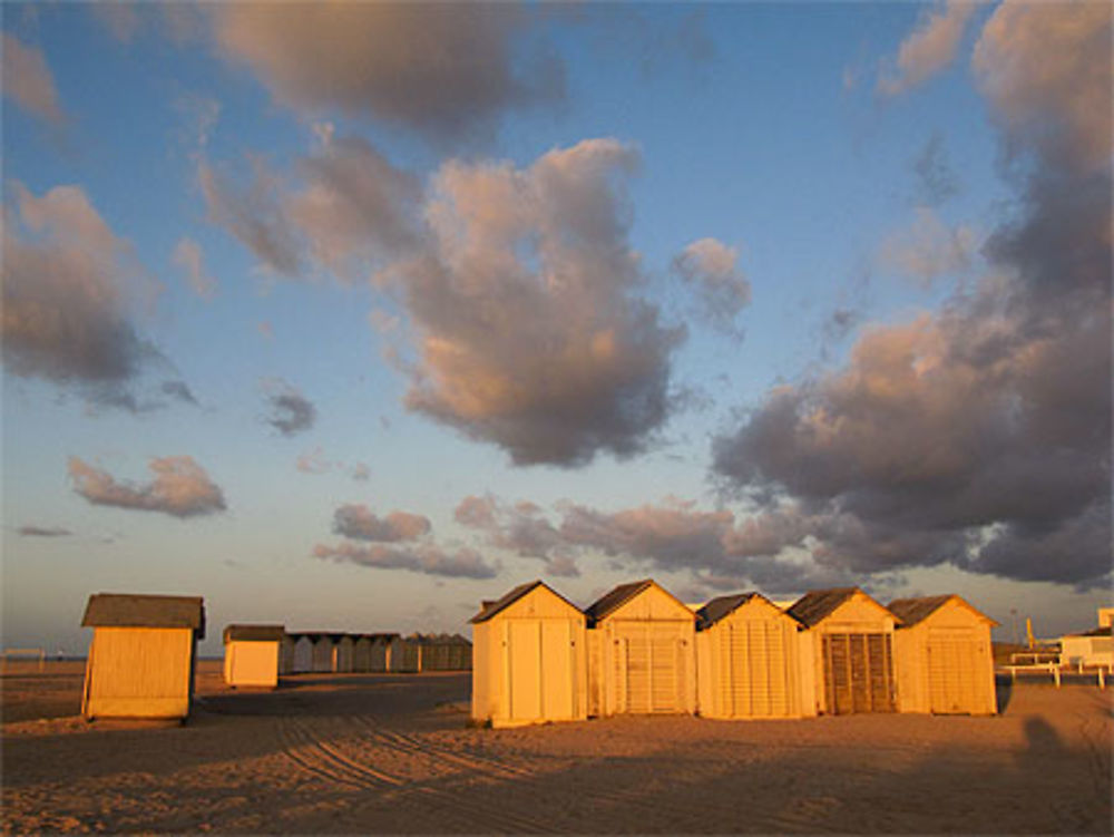 Plage de Riva-Bella en soirée