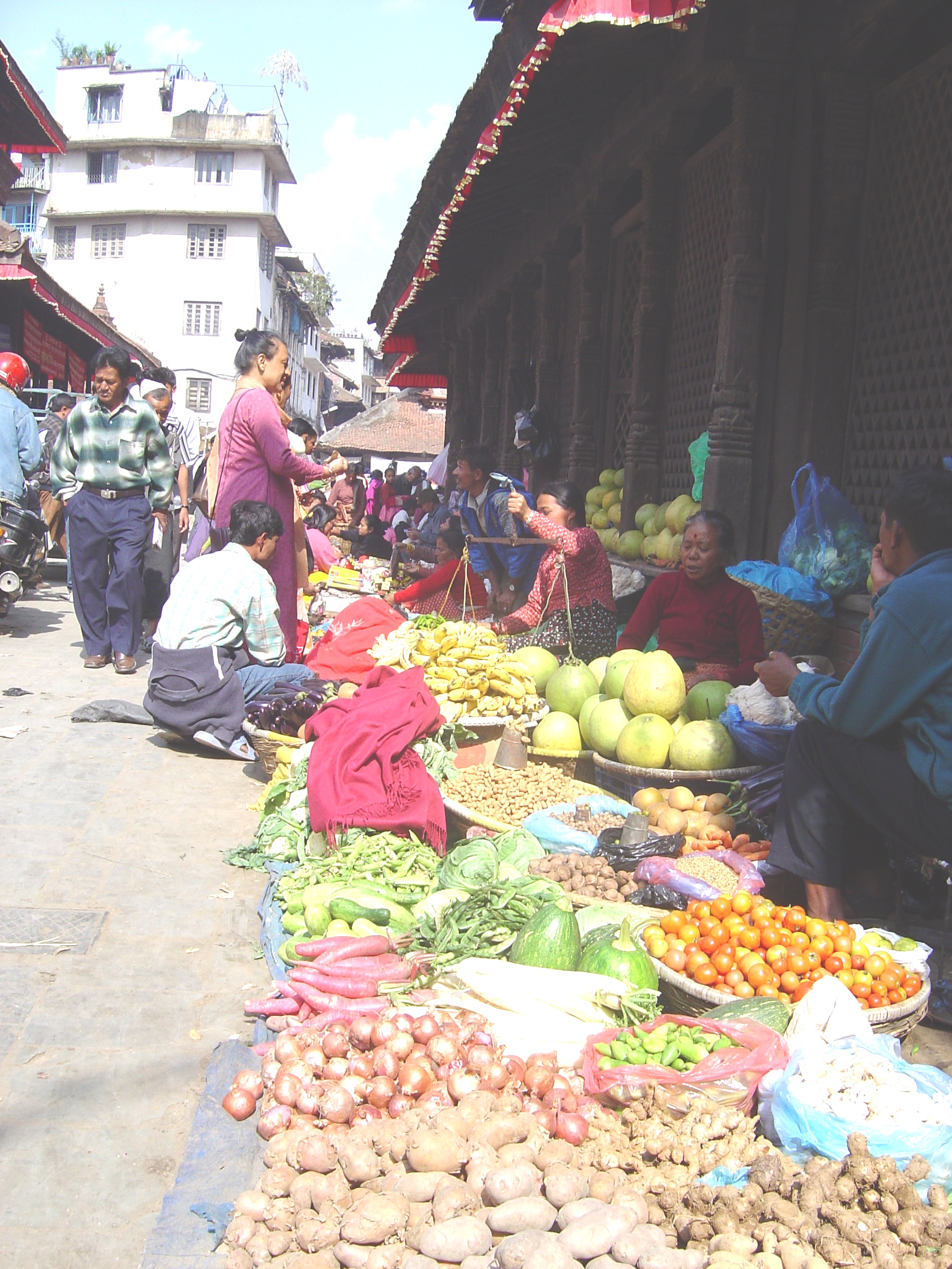 Marché à Kathmandu Marché à Kathmandu