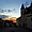 Coucher de soleil au château de Montsoeau