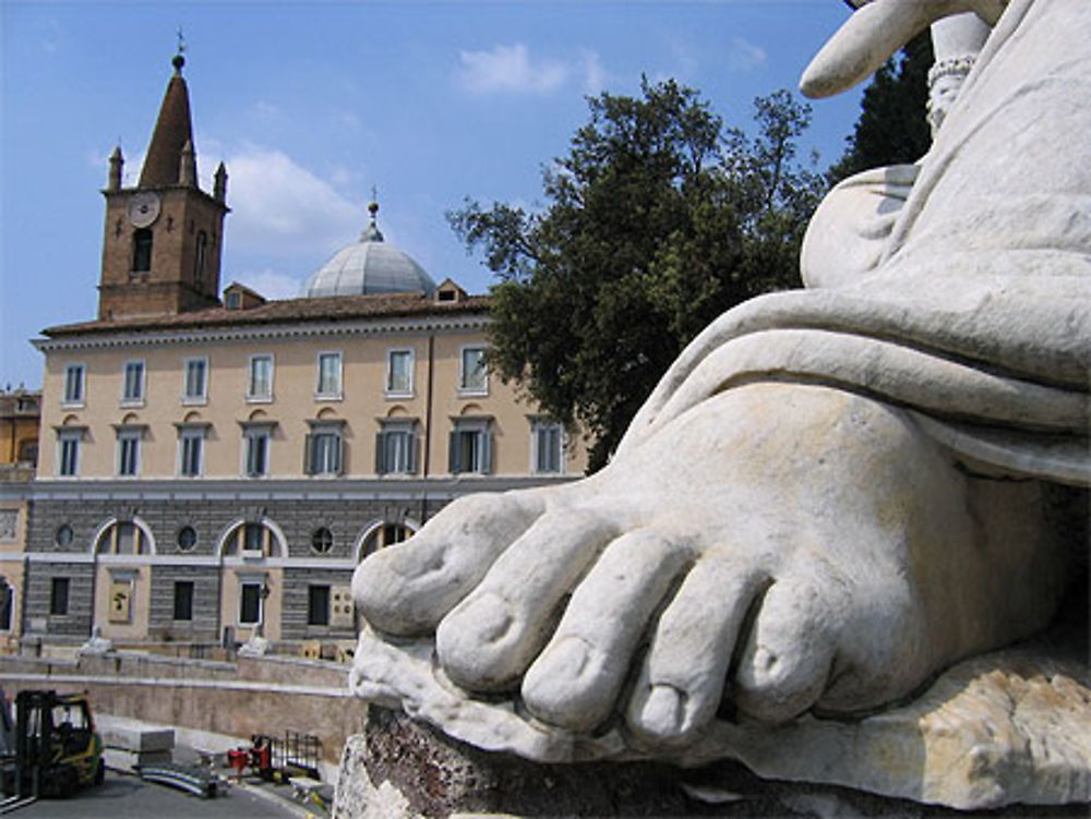 Effet d'optique à la Piazza del poppolo