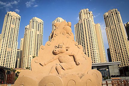 JBR Walk - Sculpture en sable