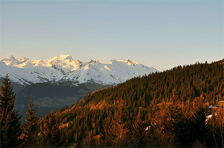 Coucher de soleil sur le Mont Blanc