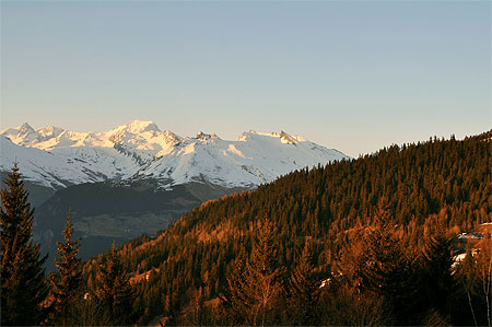 Coucher de soleil sur le Mont Blanc Coucher de soleil sur le Mont Blanc